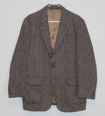 Abrigo Deportivo Orvis Blazer Harris Tweed Vintage Hecho Inglaterra Espiga 44" Talla 42L Foto 1 de 4