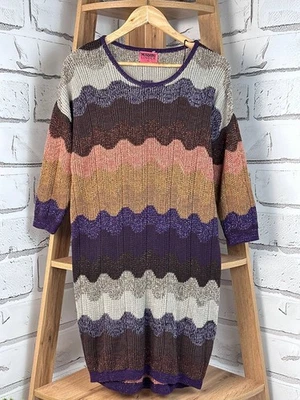 Missoni Lindex Dress Zigzag Pattern Multicolor Size XS (US TAX PAID) - Image 1 of 4