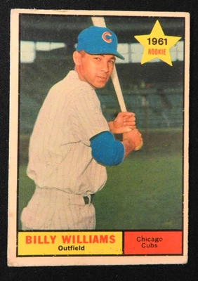 Tarjeta de béisbol 1961 Topps #141 Billy Williams novato baja calidad Foto 1 de 2