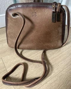 STS Ranchwear Brown Leather Crossbody Bag Baroness Weezy Conceal Carry - Picture 1 of 11