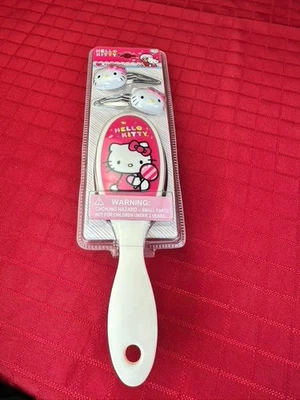 NUEVO Juego de 2 pinzas para el cabello Hello Kitty blanco y rosa Foto 1 de 4