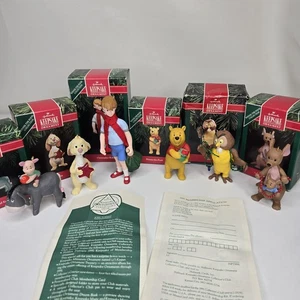 Winnie Puuh 1991 Kollektion Hallmark Weihnachtsschmuck Andenken 6er Set - Bild 1 von 16