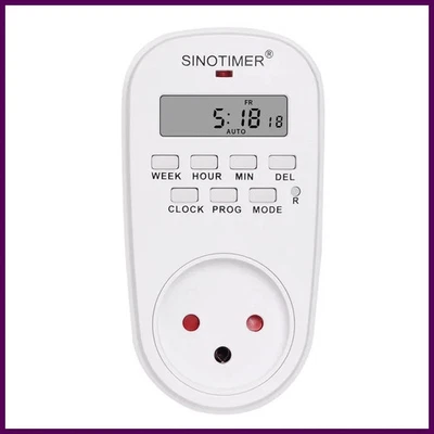 Israel IL Enchufable Toma Control de Tiempo Digital 7 Días Semanal Programable Enchufe - Imagen 1 de 4