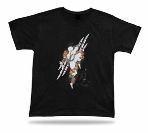 Ninja fight flowers black hmor funny charm tricot Tshirt Tee special gift T sale - Foto 1 di 8