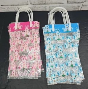 Lot of 10 Blue and Pink Easter Treat Bags - Picture 1 of 9