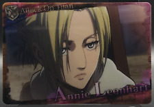 Annie Leonhart Attack on Titan Card TCG BANDAI giapponese #09 dall'anime...