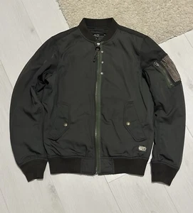 Chaqueta de bombardero vintage Diesel para hombre tipo militar N.78 cremallera completa de nailon talla S rara - Imagen 1 de 18