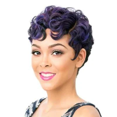It's a Wig! Synthetic Finger Wave Pixie Wig - NUNA - Image 1 of 4