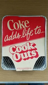 Coca Cola Coke Portable Grill with Charcoal Promo Super Rare Vintage - Picture 1 of 6