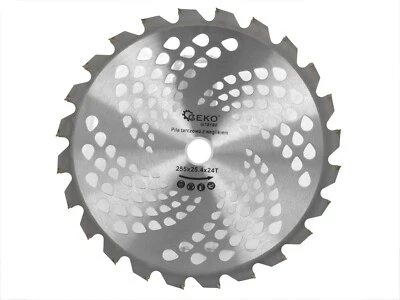 Freischneider Säge Kreissägeblatt 255 x 25,4 mm 24 Zähne Motorsense Rasentrimmer