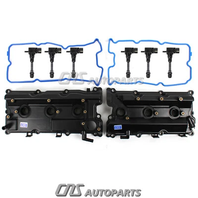 Fits 2002-2004 Infiniti QX4 Nissan Pathfinder VALVE COVER SET & IGNITION COIL Foto 1 de 4