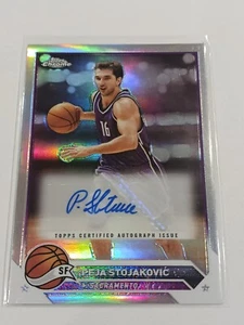 Autógrafo certificado Peja Stojakovic Topps cromado 2023-24 CG-PST firma automática - Imagen 1 de 2