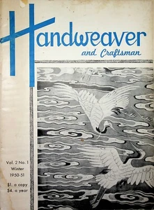HANDWEAVER & CRAFTSMAN Winter 1950-1951 Vol. 2 Number 1 Sewing Weave Weaving VTG - Picture 1 of 3