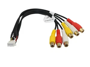Para arnés Kenwood 12 pines RCA 6 salida de entrada de audio y video - Imagen 1 de 1