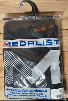 Medalist Cuello Alto Vail Hombres L Grande Negro Bordado Esquí Hecho en EE. UU. Foto 1 de 4