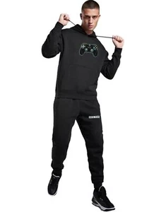 Herren & Kinder Trainingsanzug Pullover Hoodie 2-teiliges Set für Sport Freizeit Activewear - Bild 1 von 30