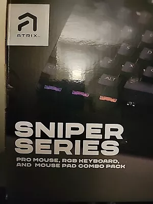 Atrix Sniper Series PRO RGB Keyboard and Mouse COMBO.  NEW. Sealed. - Image 1 of 4