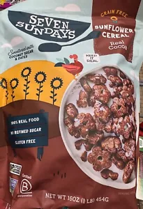 Seven Sundays Grain Free Sunflower Cereal Real Cocoa 16 oz. XL Bag bb: 3/2026 - Picture 1 of 4