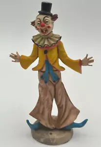 Fontanini Clown trägt Hosenträger 7,75" groß Made in Italy handbemalt Vintage - Bild 1 von 7