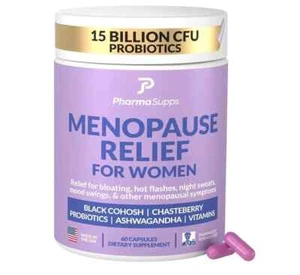 Natural Menopause Supplements For Women Perimenopause 60 caps 02/26 - Picture 1 of 4