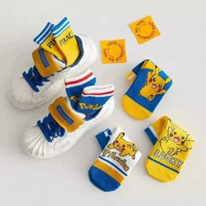 Pokemon Socks For Kids Aged 3 To 5 Years 5 Pairs Pikachu Boy Or Girl - Picture 1 of 12