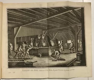 VERRERIE DIDEROT E D’ELAMBERT 58 TAVOLE LAVORAZIONE DEL VETRO E ATTREZZI - Bild 1 von 12
