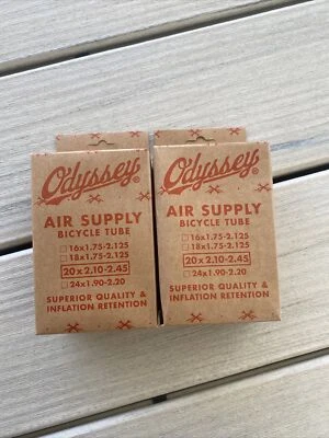 PAIR OF ODYSSEY BMX BIKE AIR SUPPLY BICYCLE INNER TUBE 20x2.10-2.45" Bmx Bikes - Image 1 of 3