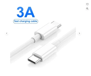 10ft USB Type C Cable, 60W Charger Fast Charging Cable iPhone 15/iPad Pro 1 pk - Picture 1 of 7