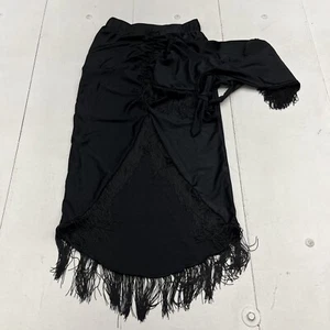Katalina Ramirez Black Fringe Cinched Skirt & Top Set Women’s Size Eu-34 US-4 - Picture 1 of 7
