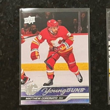 2023-24 UPPER DECK SERIES 1 MATTHEW CORONATO YOUNG GUNS ROOKIE CARD #201