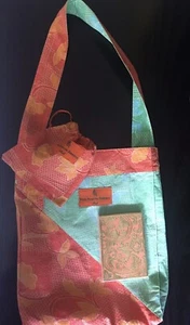 BALI FOUR SEASONS RESORTS CROSSBODY BAG -Sz 13.5inX16.5in+ BOOKNOTE -ORGANIC-NEW - Picture 1 of 12