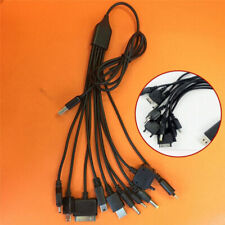 USB Cell Phone Black Cable for 10in 1 USB Charger Universal Multi-Function