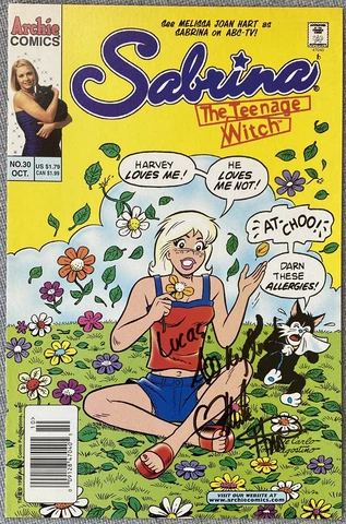 Melissa Joan Hart Signed IP Sabrina The Teenage Witch Archie Comics Actual Cover Cover