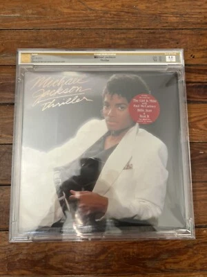 Michael Jackson Thriller VMG 8.0 Graded 1st Pressing No MJ producer  Sealed - Image 1 of 4