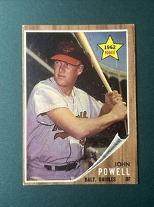 1962 Topps John Powell Rookie Card RC #99 Orioles VG