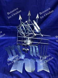 HERRAMIENTAS tools DE OSHOSI OCHOSI plateada religion yoruba ifa santeria - Picture 1 of 9