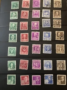 859-893 Famous Americans Lot of 35 used US Stamps Very Fine CV $19.95 - Picture 1 of 1