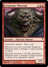 WOTC MtG Coldsnap Karplusan Minotaur (R) EX