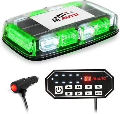 HLauto 48LED Emergency Strobe Lights w/Controller: 12" Rooftop Safety Flashing L