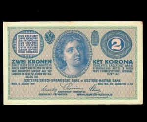 Austria 2 Kronen 1914 P-17b EF - Picture 1 of 2