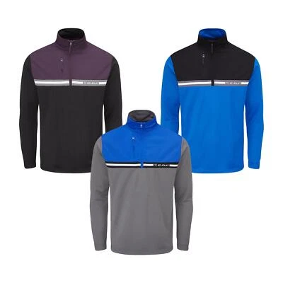 Stuburt Golf Herren Flitton Winddicht Thermo Mittelschicht Oberteil