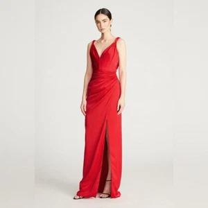 Halston YVETTE GOWN IN SATIN - Picture 1 of 10