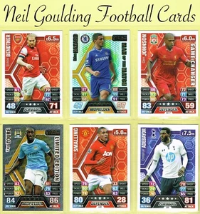 Tarjetas de fútbol americano Topps MATCH ATTAX EXTRA 2013-2014 ☆ Premier League ☆ - Imagen 1 de 169