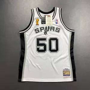 100% Authentic David Robinson Mitchell Ness 02 03 Finals Spurs Jersey Size 48 XL - Picture 1 of 6
