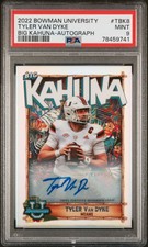 PSA 9 - 2022 Bowman U Tyler Van Dyke Big Kahuna Auto #/150 MIAMI HURRICANES