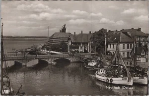 RPPC Neustadt Holstein Ostholstein Schleswig-Holstein, Alemania barco puerto 5251 - Imagen 1 de 6