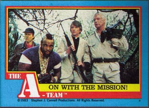 1983 Topps The A-Team #48 On With The Mission