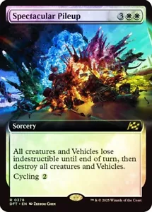 Spectacular Pileup (Extended Art) 378 Foil NM MTG Aetherdrift Magic - Picture 1 of 1