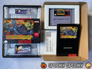 Super Ghouls N Ghosts SNES - NTSC-U/C USA VGC CIB - High Quality Packing - Picture 1 of 21