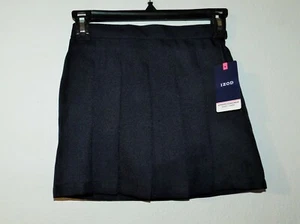 Izod Approved Schoolwear Girls 6X Pleated Skorts, NAVY - Picture 1 of 2